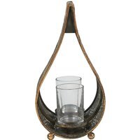 Teardrop Candle Lantern - Gold - image 1