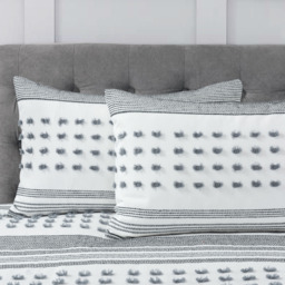 Shabby Chic Boho Modern Tuft Duvet Set - white / Double - thumbnail 4