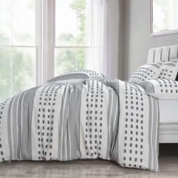 Shabby Chic Boho Modern Tuft Duvet Set - white / Double - thumbnail 5