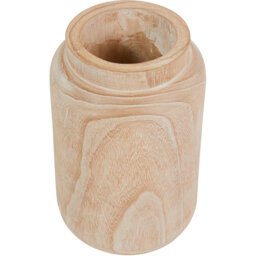 Wooden Vase 29cm - Natural - thumbnail 2