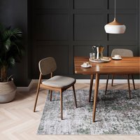 Distressed Washable Area Rug - Green / 170 x 120cm - thumbnail 1