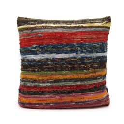 Natural Green Rag Rug Cushion Covers for Cozy, Calm Interiors - Green - thumbnail 3