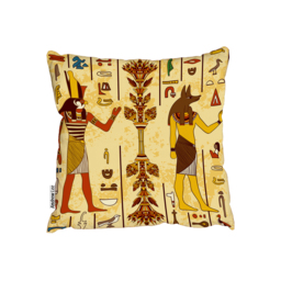 Egyptian Gods And Ancient Egyptian Hieroglyphs Outdoor Cushion - Orange / 60cm - thumbnail 2