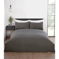 Chevron Pinsonic Duvet Set - Charcoal / Double
