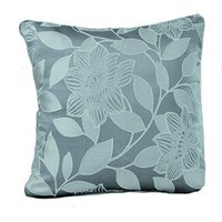 Soft Luxury Jacquard Floral Cushion - Silver