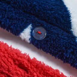 Velosso Galaxy Stars Teddy Soft Cosy Fleece Duvet Set - Navy, Red / King - thumbnail 5
