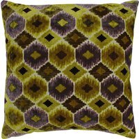Ares Ikat Jacquard Cushion - Citrine