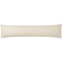 Malham Reversible Boucle Fleece Draught Excluder - Ivory