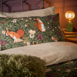 Pineberry Forest Woodland Duvet Cover Set - Multicoloured - thumbnail 2