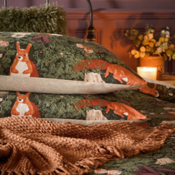 Pineberry Forest Woodland Duvet Cover Set - Multicoloured - thumbnail 3
