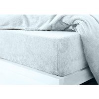 Teddy Bear Fleece Fitted Sheet - Duck Egg / Superking