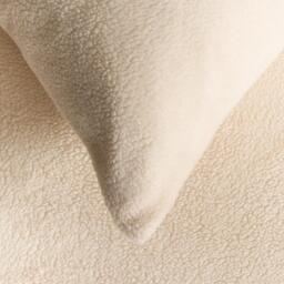 Pack of Teddy Fleece Pillowcases - Cream / 2 - thumbnail 4