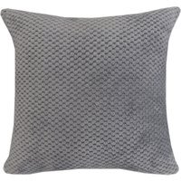 Jumbo Fleece Textured Cushion - Grey - image 1