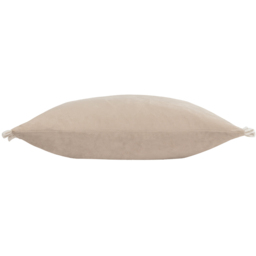 Tilly Velvet Cushion 30 x 50cm - Oyster/Lace / Feather - thumbnail 2