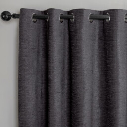 Delphine Blackout Curtain - Charcoal / 168cm / 183cm - thumbnail 3