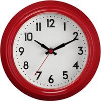 Maddox Red Metal Wall Clock - Red