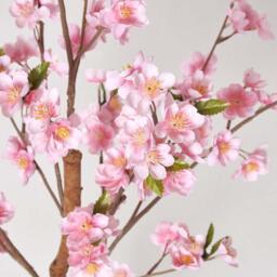 Homescapes Artificial Blossom Tree with Pink Silk Flowers 130 cm - Pink - thumbnail 4