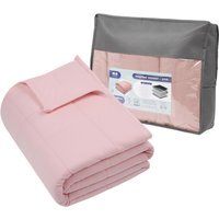 Weighted Blanket with Storage Bag - 125 x 180cm - 6kg - Pink