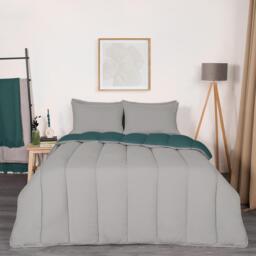 Coverless 10.5 Tog Soft Duvet Set - Teal / Double / 2.35kg - thumbnail 3