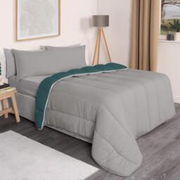 Coverless 10.5 Tog Soft Duvet Set - Teal / Double / 2.35kg - thumbnail 5
