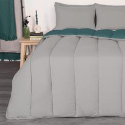 Coverless 10.5 Tog Soft Duvet Set - Teal / Double / 2.35kg - thumbnail 4