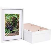 "3D Box Photo Frames with A4 Mounts - A3 (12"" x 17"") - Pack of 5 - White/White" - thumbnail 1