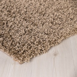 Soft Thick Luxury Modern Shaggy Rug Dark Beige - Dark Beige / 60cm x 110cm - thumbnail 4