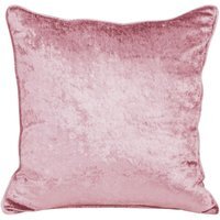 Homescapes Crushed Velvet Cushion Cover - Blush Pink / 45cm