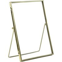 "Standing Metal Photo Frame - 6"" x 8"" - Gold / 21cm / 0.47kg"