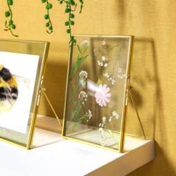 "Standing Metal Photo Frame - 6"" x 8"" - Gold / 21cm / 0.47kg" - thumbnail 4