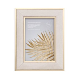 Neutral Gold Edged Velvet Frame - 7x5inch - thumbnail 2