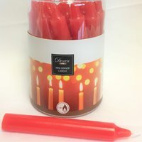 Red Mini Dinner Candles - Red