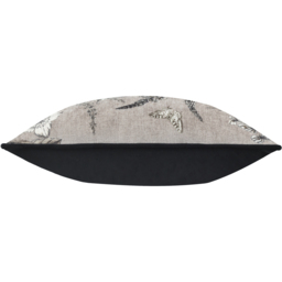 Harlington Gardenia Floral Piped Cushion - Sepia / Feather - thumbnail 3