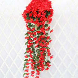 Artificial Hanging Violet - Red - thumbnail 4