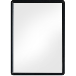 Black Frame Bathroom Hanging Wall Mirror - Black / 50cm - thumbnail 4