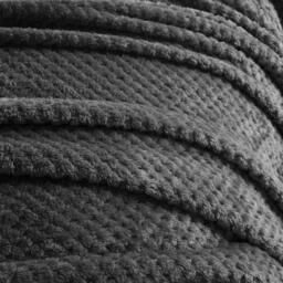 Waffle Honeycomb Mink Throw - Black / 240cm - thumbnail 3