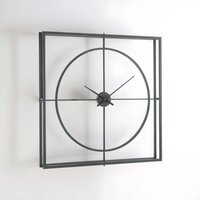 Trinity 105cm Dia Rust Finish Wall Clock - Black