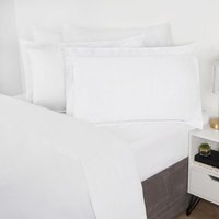 Pair Of Cotton Oxford Edge Pillowcases - White