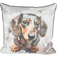 Ada Ingram Dachshund Cushion - Multicolour - thumbnail 1