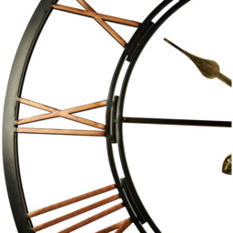 Black Iron Clock - Black - thumbnail 2
