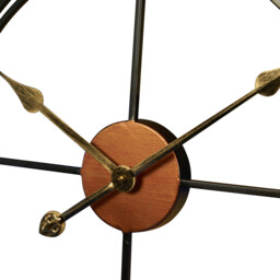 Black Iron Clock - Black - thumbnail 4