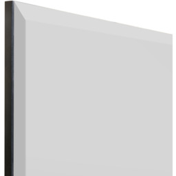 Moderni Frameless Modern Bevelled Square Wall Mirror - Black - thumbnail 5