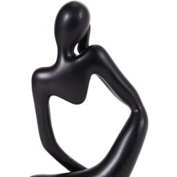 Tabletop Decor Thinker Resin Abstract Figurine - Black - thumbnail 4