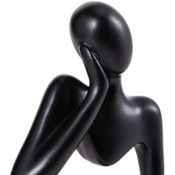 Tabletop Decor Thinker Resin Abstract Figurine - Black - thumbnail 3
