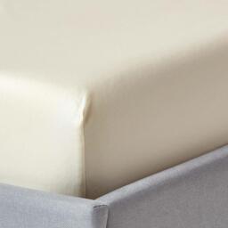 Organic Egyptian Cotton Extra Deep Fitted Sheet - Cream / Double - thumbnail 2