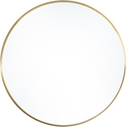 Nordic Hanging Makeup Round Wall Mirror - Gold / 50cm - thumbnail 4