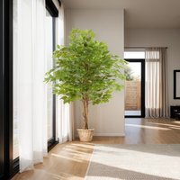 Artificial Plant - Detailed And Lifelike, Ficus Tree, Low-Maintenance - Green / 160cm