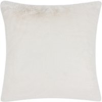 Stanza Faux Fur Cushion 55 x 55cm - White / Polyester