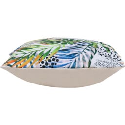 Watercolour Palm Print Outdoor Cushion - Yellow - thumbnail 3