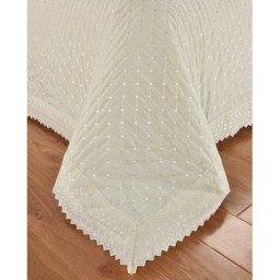 Richmond Polycotton Polka Dot Duvet Set With Pillowcase - Ivory / Single - thumbnail 2